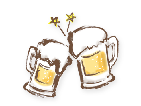 ビールイラスト