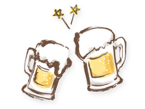 ビールイラスト